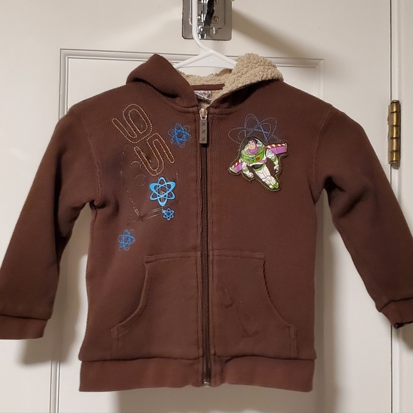 Disney Pixar TOY STORY BUZZ LIGHTYEAR boy's hooded jacket size 4 - Picture 1 of 8